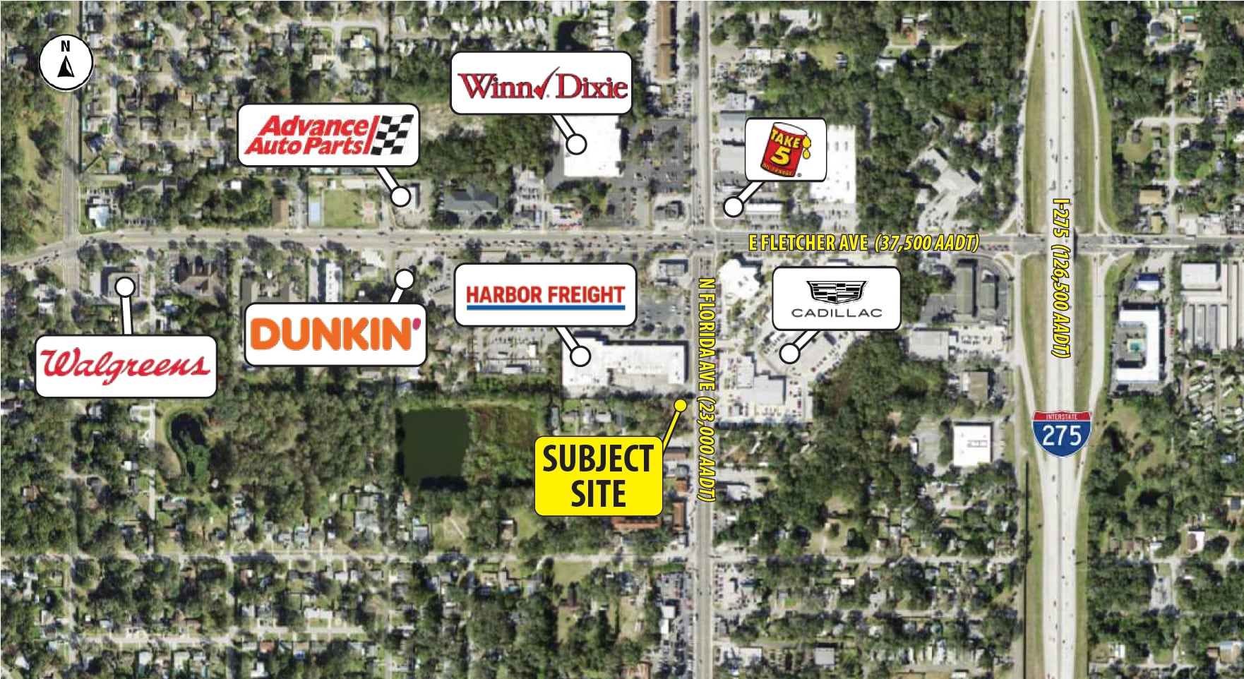 105-109 W Prince St, Tampa, FL for lease Aerial- Image 1 of 8