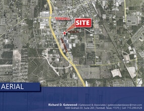 13624 Michel Rd, Tomball, TX - AERIAL  map view