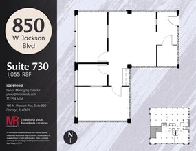 850 W Jackson Blvd, Chicago, IL for lease Floor Plan- Image 1 of 6