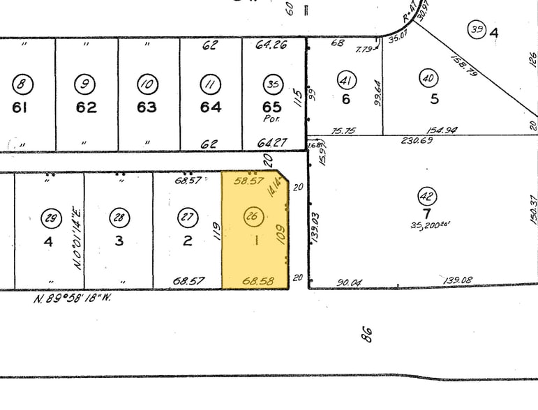 22855 Vanowen St, West Hills, CA for sale - Plat Map - Image 3 of 3
