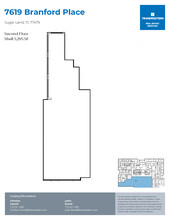 7619 Branford Pl, Sugar Land, TX à louer Plan d’étage- Image 1 de 1