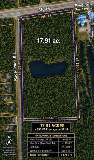 Plus de détails pour 1755-1775 Sr-16, Saint Augustine, FL - Terrain à vendre