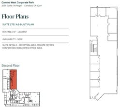 2035 corte del nogal, Carlsbad, CA for lease Floor Plan- Image 1 of 2