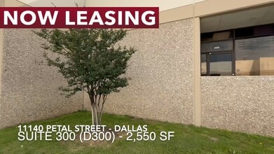 11110 Petal St, Dallas, TX à louer - Vidéo sur l’inscription commerciale
