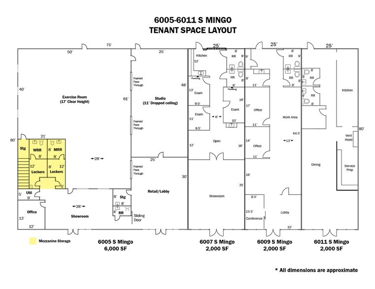 6005-6011 S Mingo Rd, Tulsa, OK à vendre - Plan de site - Image 2 de 14