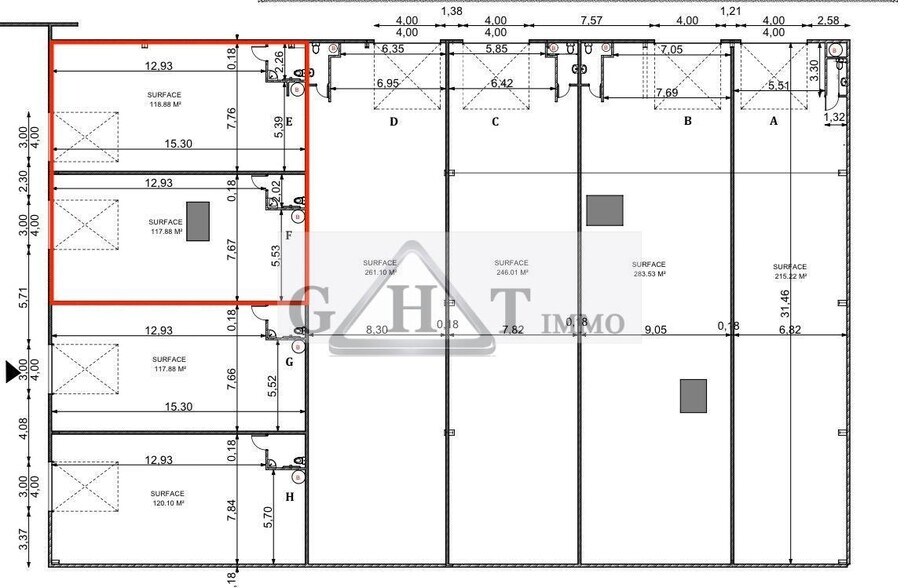 Industriel dans Bondoufle à louer - Plan d’étage - Image 3 de 3