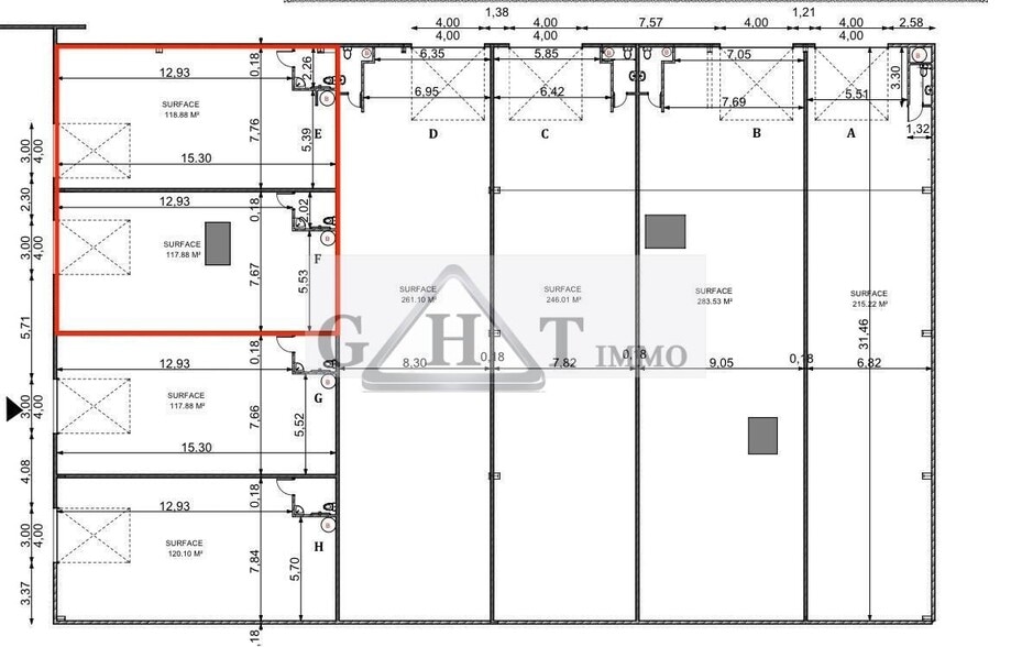 Industriel dans Bondoufle à louer - Plan d’étage - Image 3 de 3