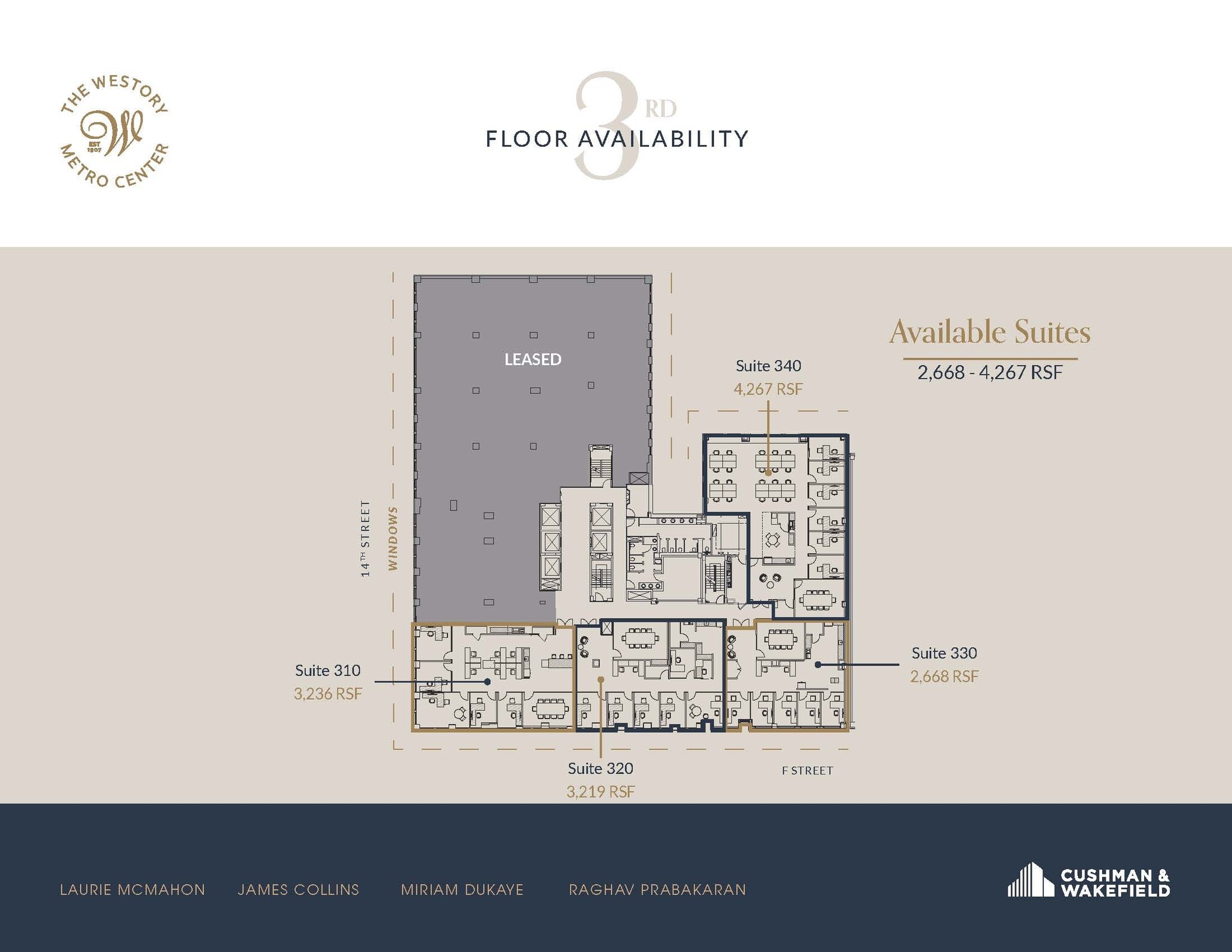 607 14th St NW, Washington, DC à louer Plan d’étage- Image 1 de 1