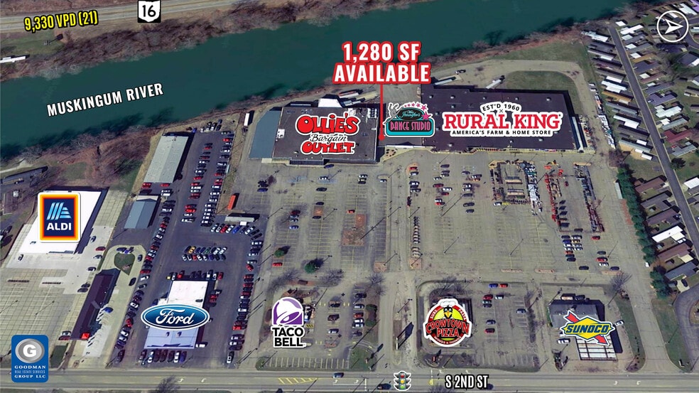 779 S 2nd St, Coshocton, OH for lease - Aerial - Image 1 of 3