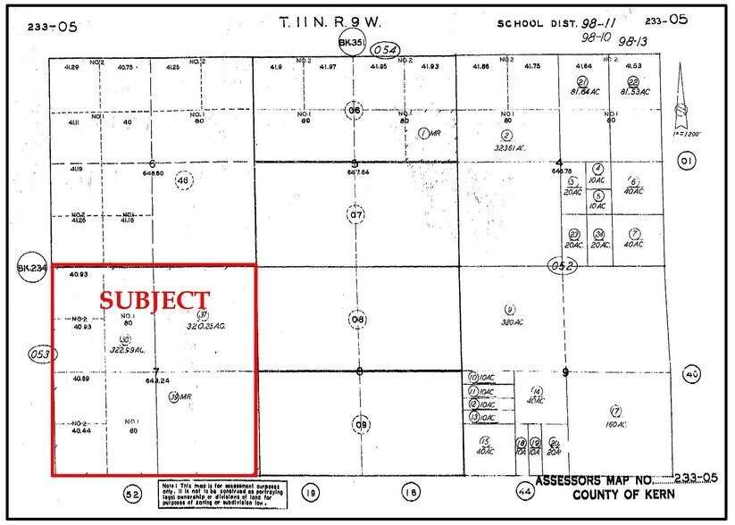 Joshua, North Edwards, CA à vendre - Plan cadastral - Image 2 de 2