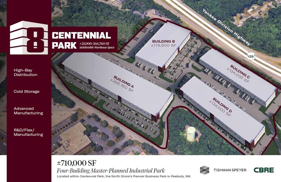 8 Centennial Dr, Peabody, MA à louer - Plan de site - Image 2 de 2