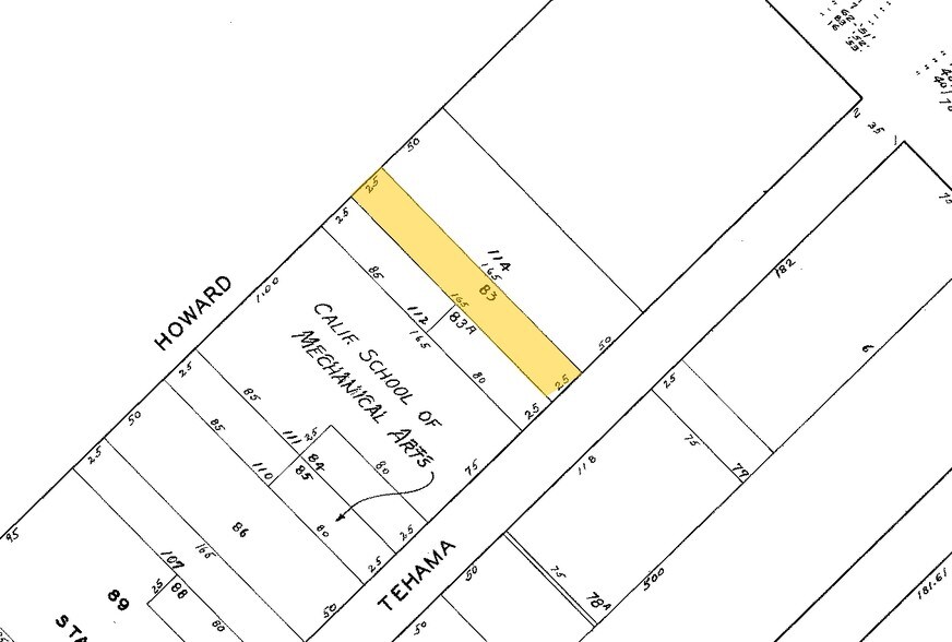 527-529 Howard St, San Francisco, CA à louer - Plan cadastral - Image 2 de 15