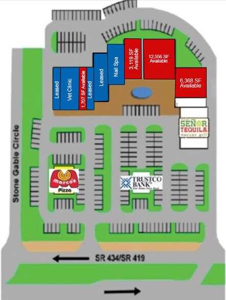 855 E State Road 434, Winter Springs, FL for lease - Site Plan - Image 2 of 5