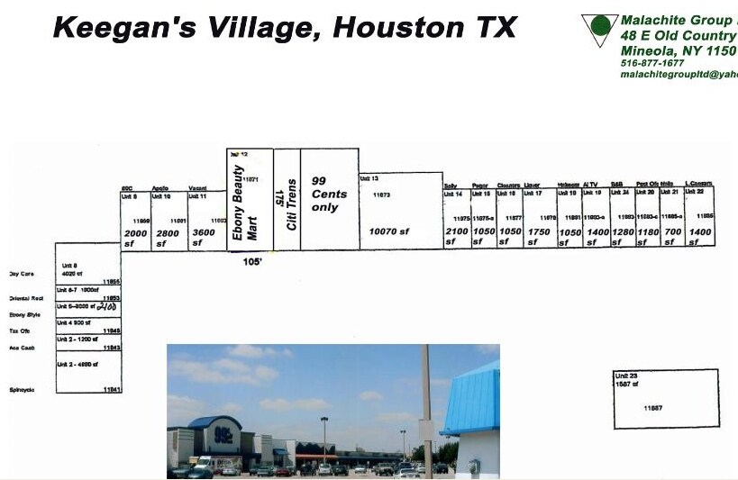 11801-11885 Bissonnet St, Houston, TX à louer Plan de site- Image 1 de 3