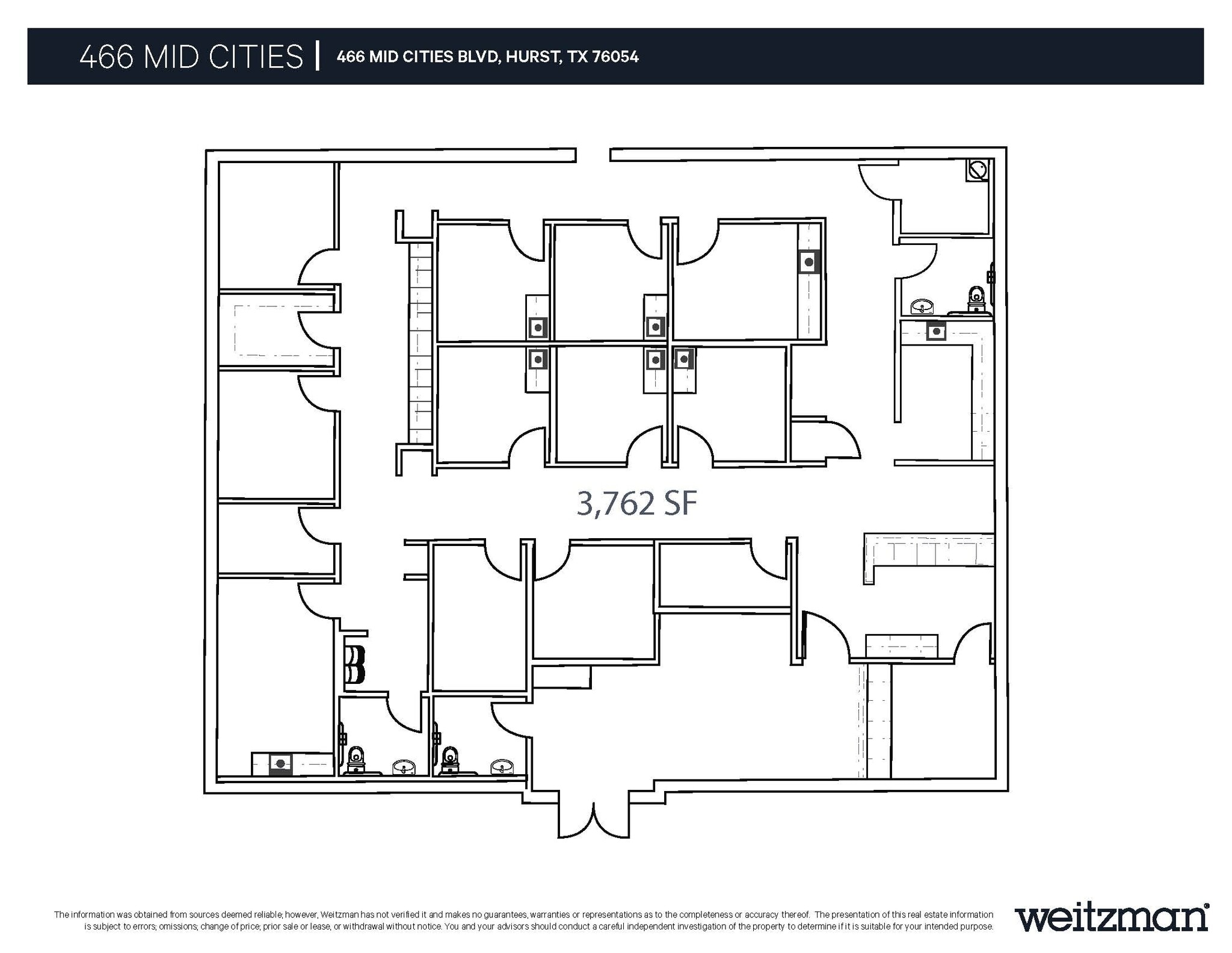 466 Mid Cities Blvd, Hurst, TX for lease Floor Plan- Image 1 of 1