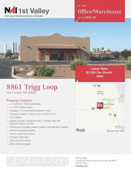 8861 Trigg Loop, Las Cruces, NM à vendre - Photo du bâtiment - Image 1 de 1