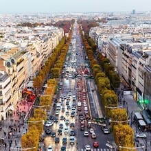 Paris - Aérien  Vue de la carte