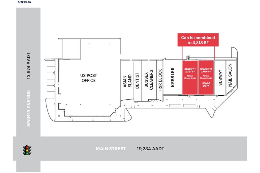 1-99 Main St, Sparta, NJ for lease - Building Photo - Image 2 of 3