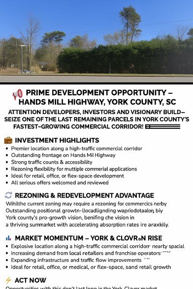 3274 Hands Mill Hwy, York, SC à vendre - Photo du bâtiment - Image 2 de 2