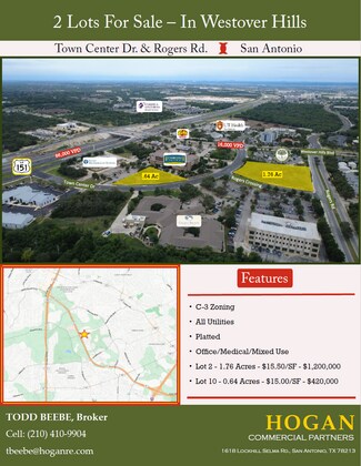 Plus de détails pour 12151 Town Center Drive, San Antonio, TX - Terrain à vendre