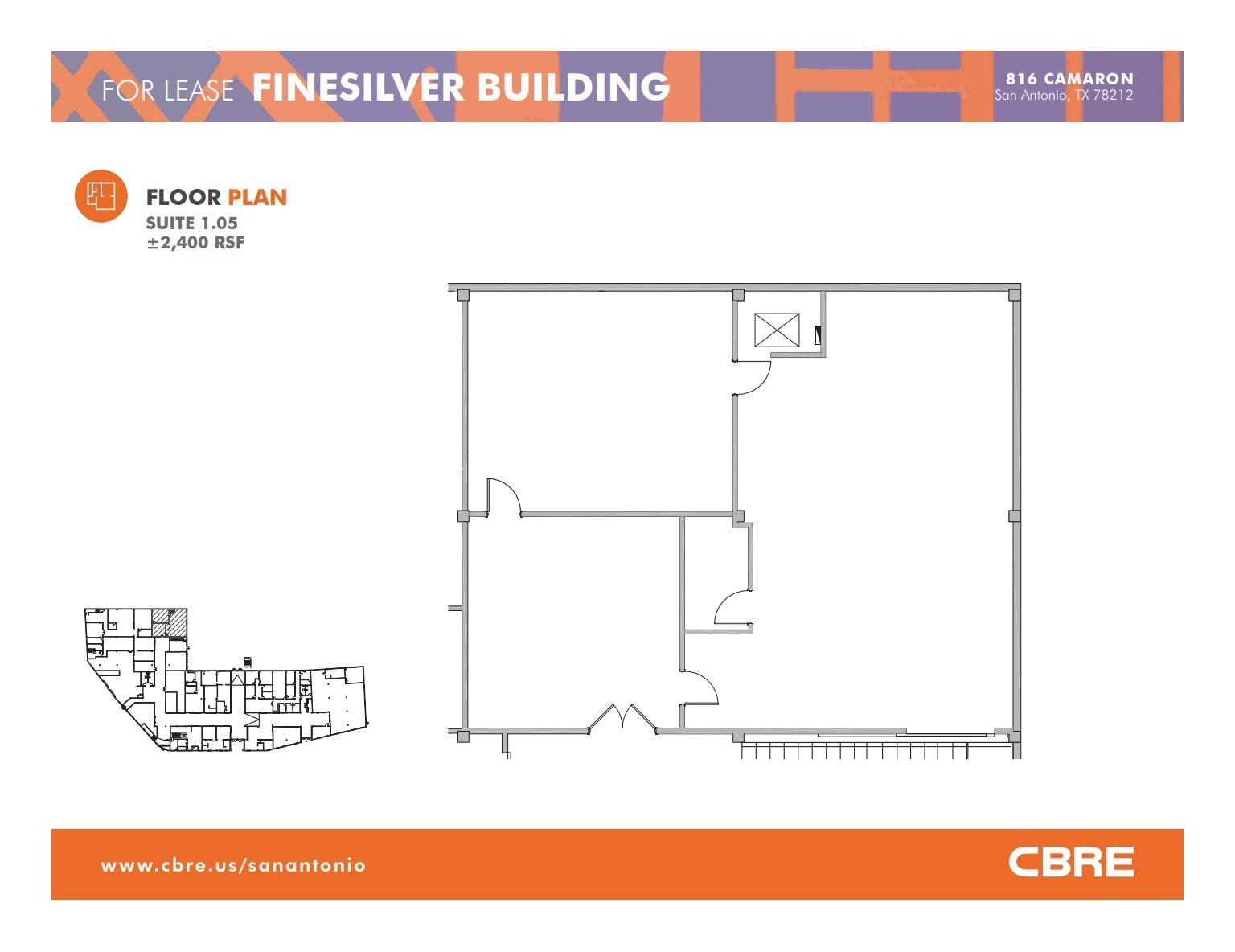 816 Camaron St, San Antonio, TX for lease Floor Plan- Image 1 of 1