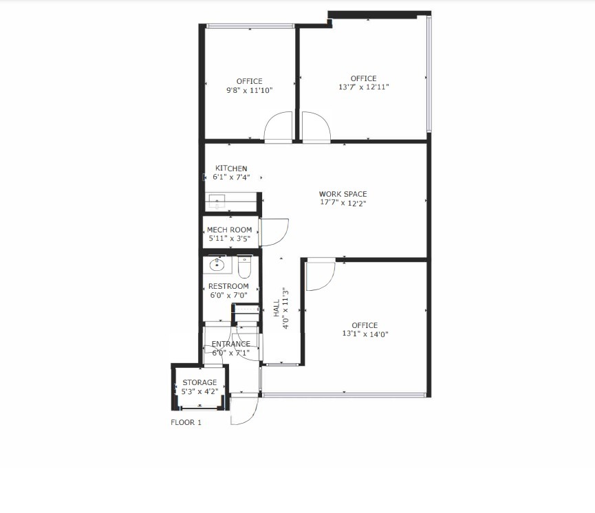 1000 Lake St, Ramsey, NJ for lease Floor Plan- Image 1 of 1