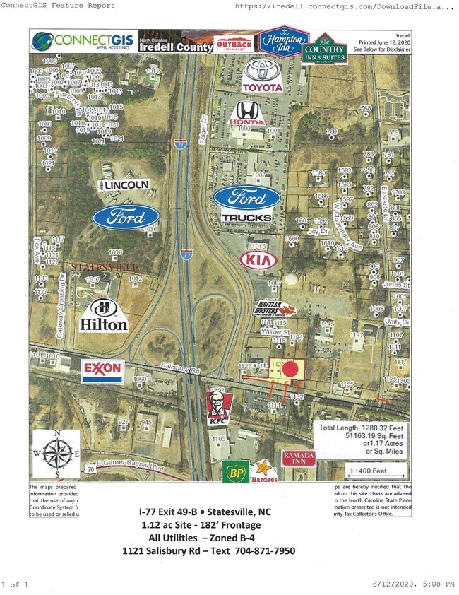 Plus de détails pour 1121 Salisbury Rd, Statesville, NC - Terrain à vendre