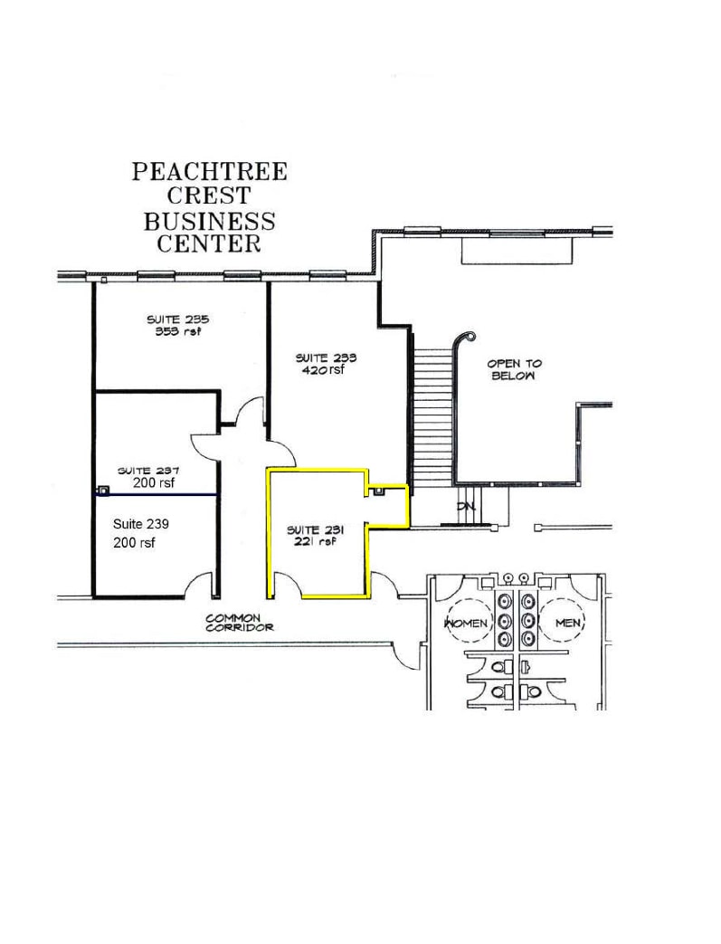1810 Peachtree Industrial Blvd, Duluth, GA for lease Floor Plan- Image 1 of 1