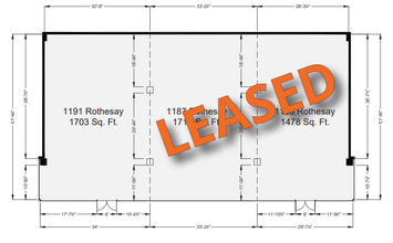 1167-1199 Rothesay St, Winnipeg, MB à louer Plan de site- Image 2 de 2