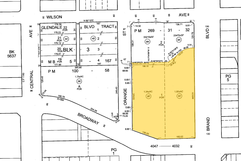 101 N Brand Blvd, Glendale, CA à vendre - Plan cadastral - Image 1 de 1