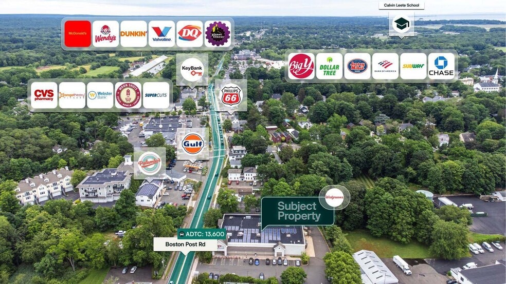 1116 Boston Post Rd, Guilford, CT for sale - Aerial - Image 2 of 2