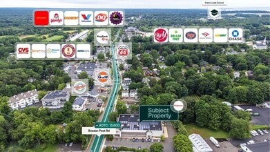 1116 Boston Post Rd, Guilford, CT - AERIAL map view