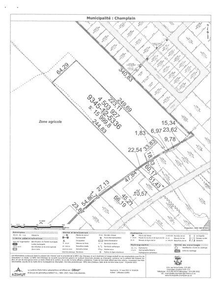 897 Rue Notre-Dame, Champlain, QC à vendre - Plan de site - Image 1 de 1