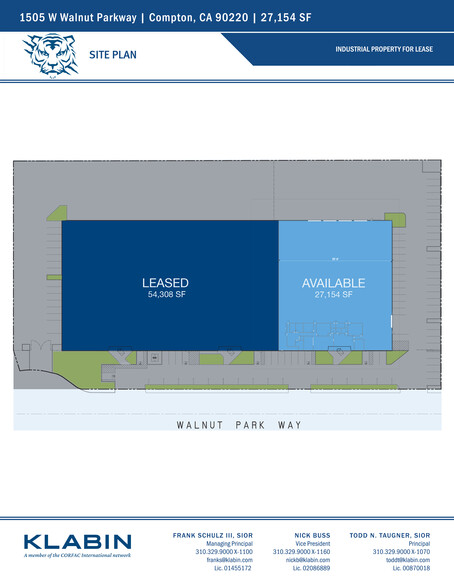 1505-1595 Walnut Park Way, Compton, CA à louer - Plan de site - Image 2 de 2