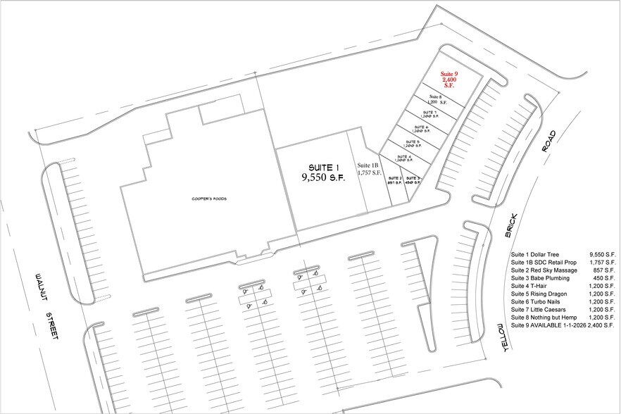 802-822 Yellow Brick Rd, Chaska, MN à louer - Plan de site - Image 3 de 9