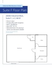 28301 Industrial Blvd, Hayward, CA à louer Plan d’étage- Image 1 de 1