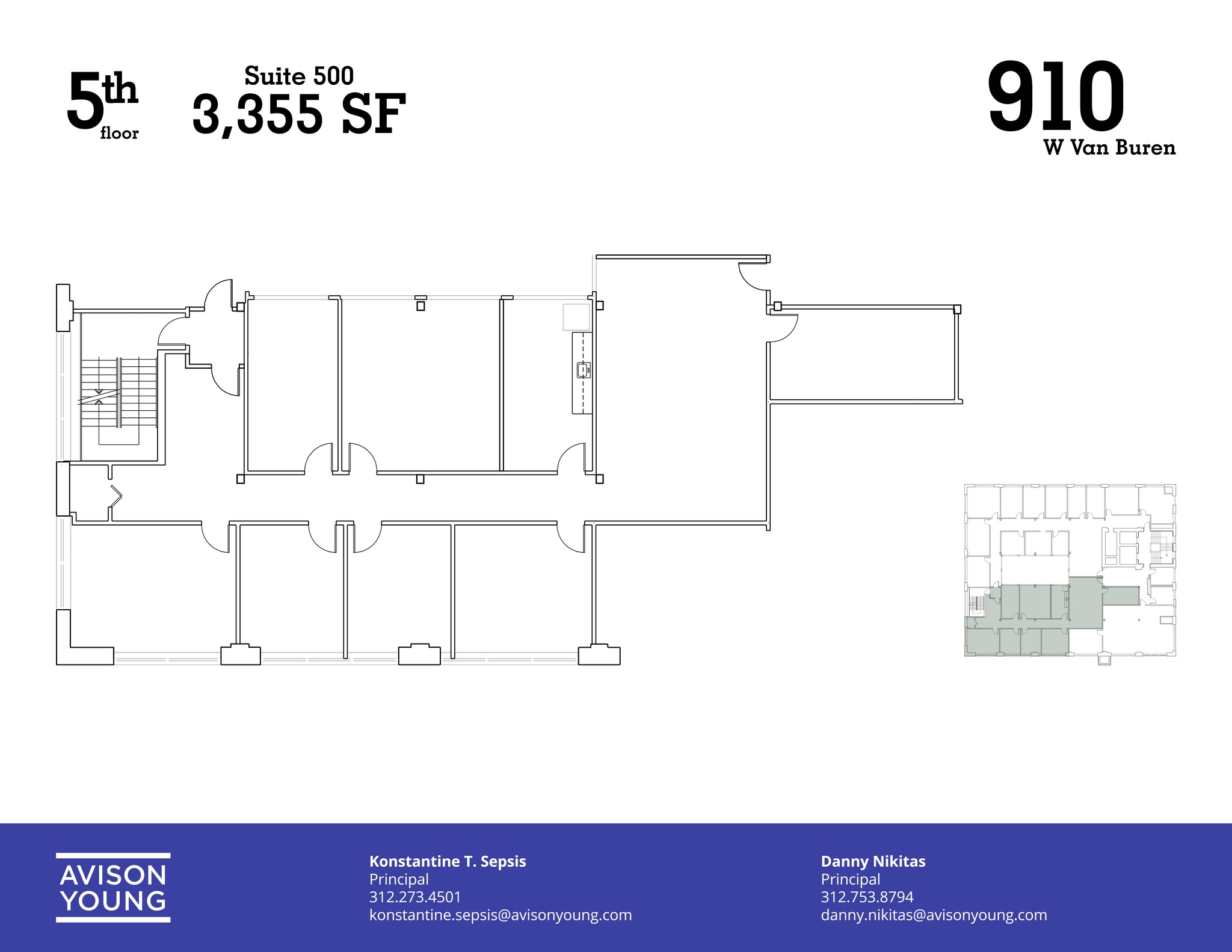 910 W Van Buren St, Chicago, IL à louer Plan de site- Image 1 de 1