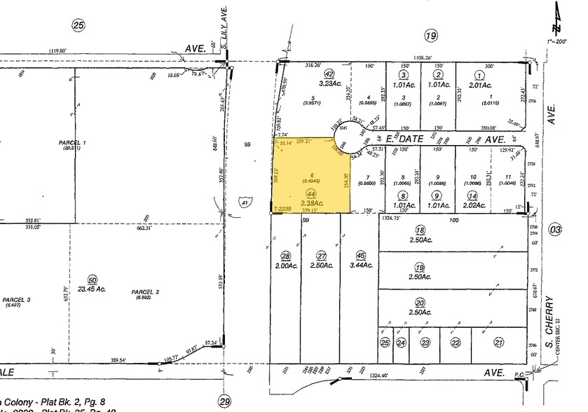 2246 E Date Ave, Fresno, CA à vendre - Plan cadastral - Image 1 de 1