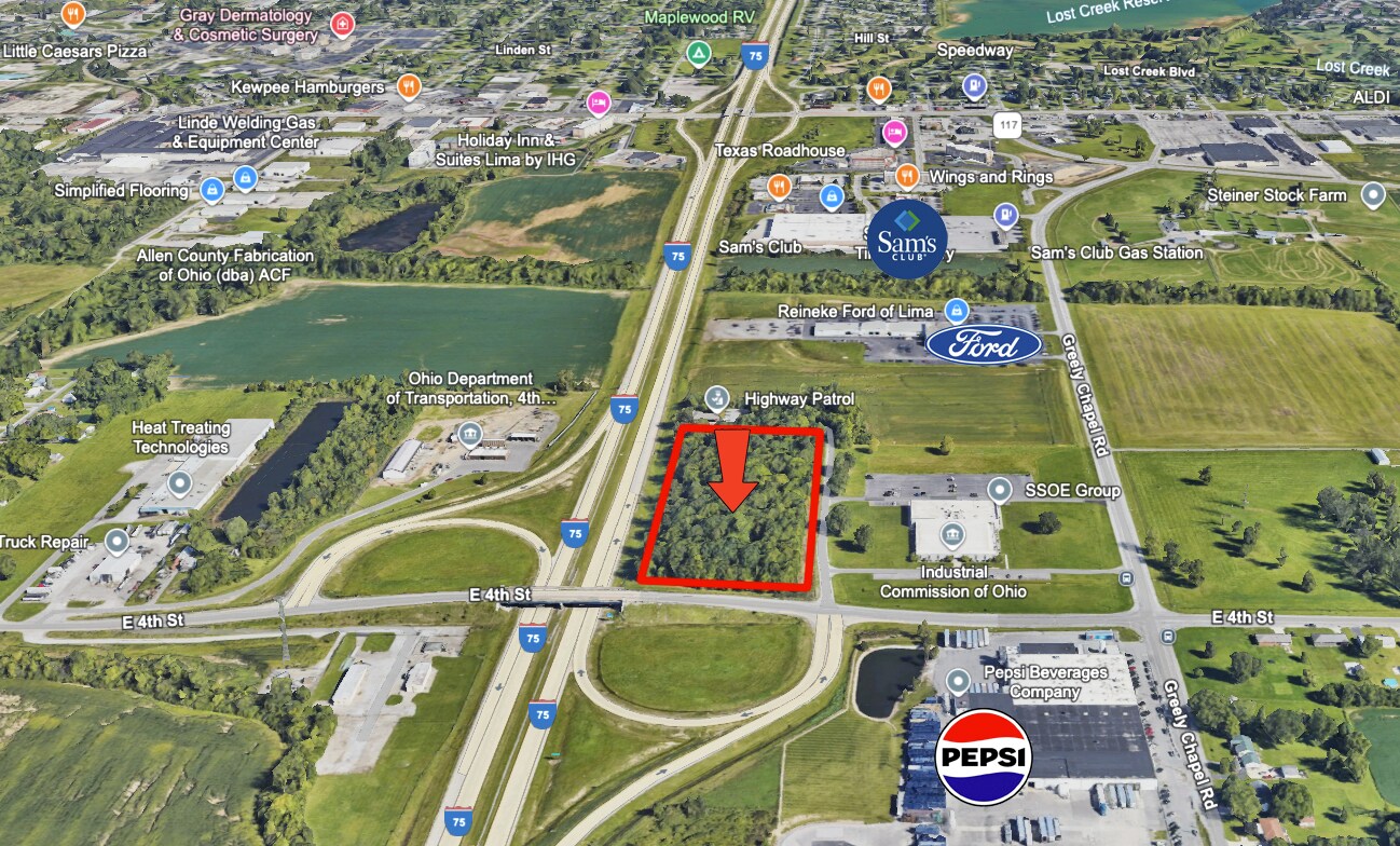 1 Patrol Drive, Lima, OH for lease Aerial- Image 1 of 6