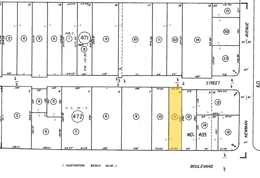 17682 Beach Blvd, Huntington Beach, CA for lease - Plat Map - Image 3 of 17