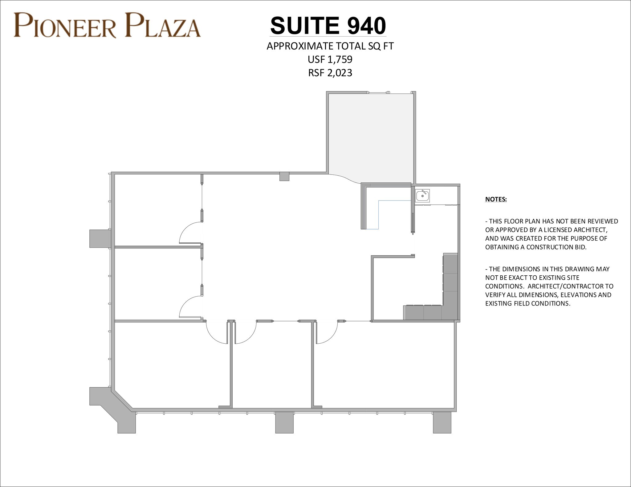 900 Fort Street Mall, Honolulu, HI à louer Plan de site- Image 1 de 1