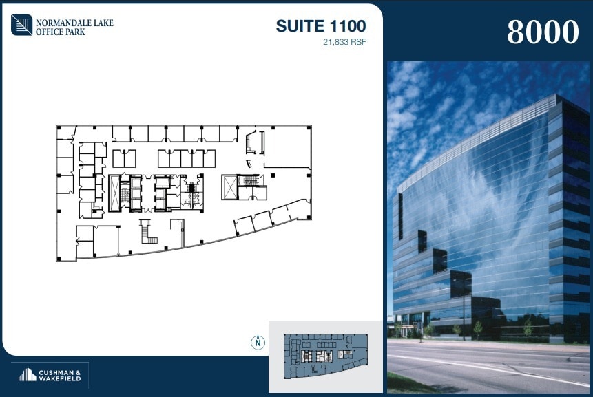 8000-8500 Normandale Lake Blvd, Bloomington, MN for lease Floor Plan- Image 1 of 2