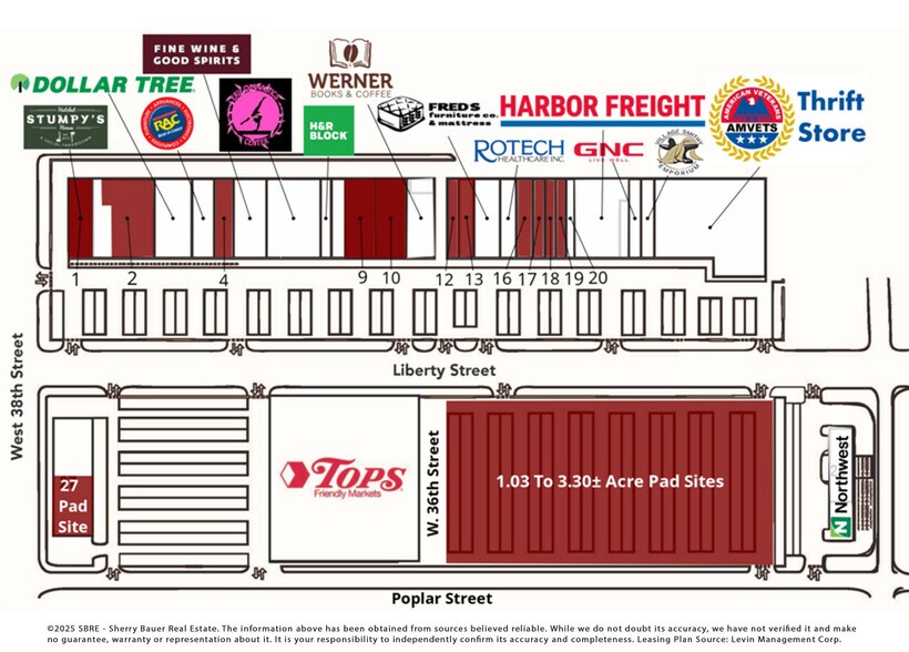 3424-3716 Liberty St, Erie, PA à louer - Plan de site - Image 3 de 11