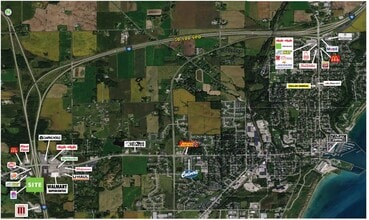 S Foster & Milan Dr, Saukville, WI - Aérien  Vue de la carte