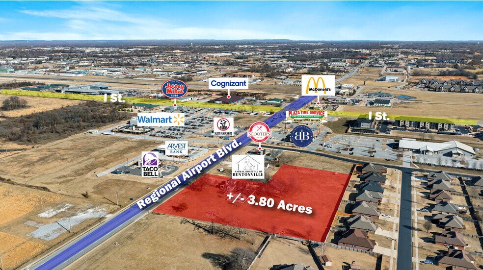 1261 SW Regional Airport Blvd, Bentonville, AR à vendre - Photo du bâtiment - Image 1 de 20
