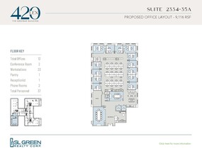 420 Lexington Ave, New York, NY à louer Plan d’étage- Image 1 de 2