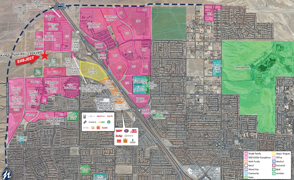 SEC Kyle Canyon Rd & Alpine Ridge Way rd, Las Vegas, NV for lease - Building Photo - Image 2 of 4