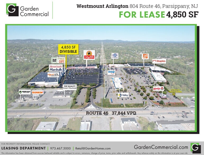808 W Route 46, Parsippany, NJ à louer - Plan de site - Image 2 de 7
