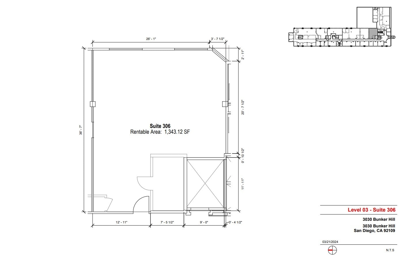 3030 Bunker Hill St, San Diego, CA for lease Floor Plan- Image 1 of 1