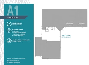 8252-8280 Clairemont Mesa Blvd, San Diego, CA à louer Plan d’étage- Image 1 de 1